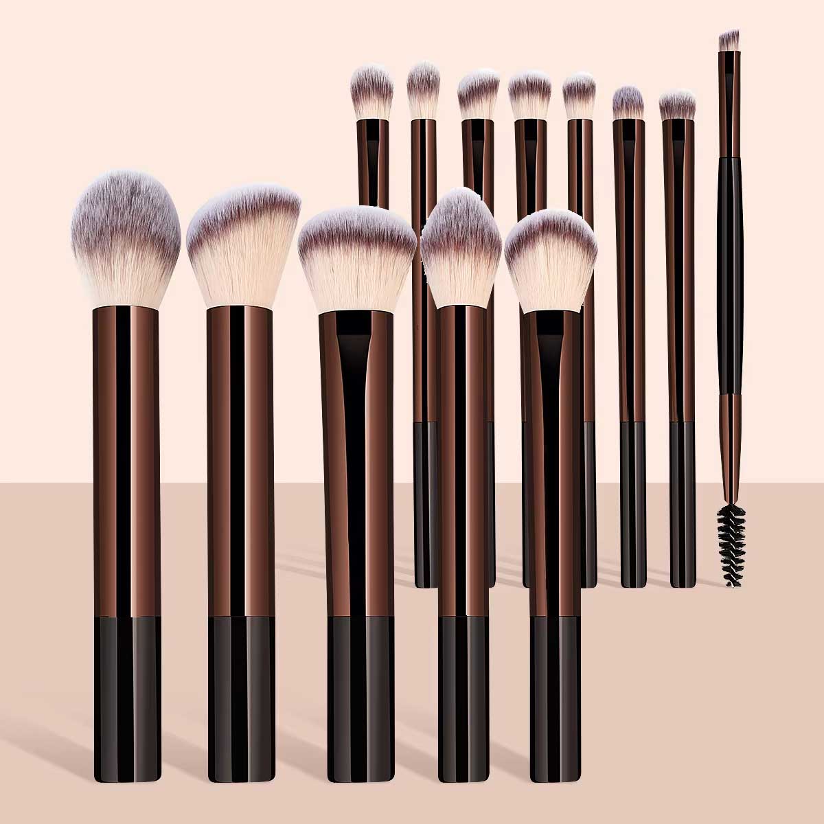 Huda Beauty Makeup Brush Set - Juego de brochas de maquillaje, 13