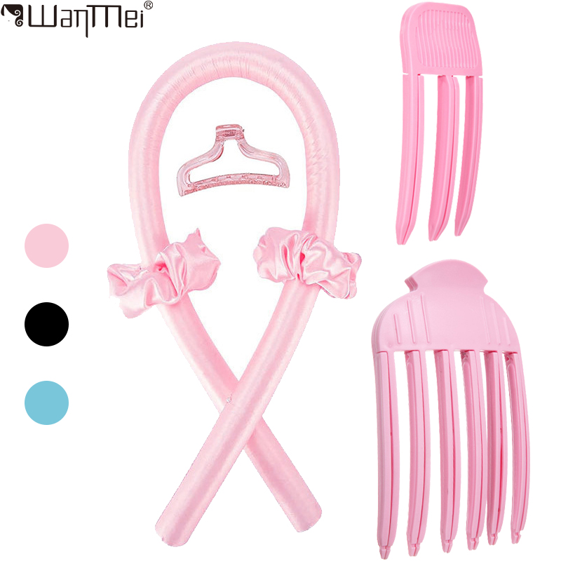 Hair Curling Wand - Diadema con varilla rizadora sin calor,