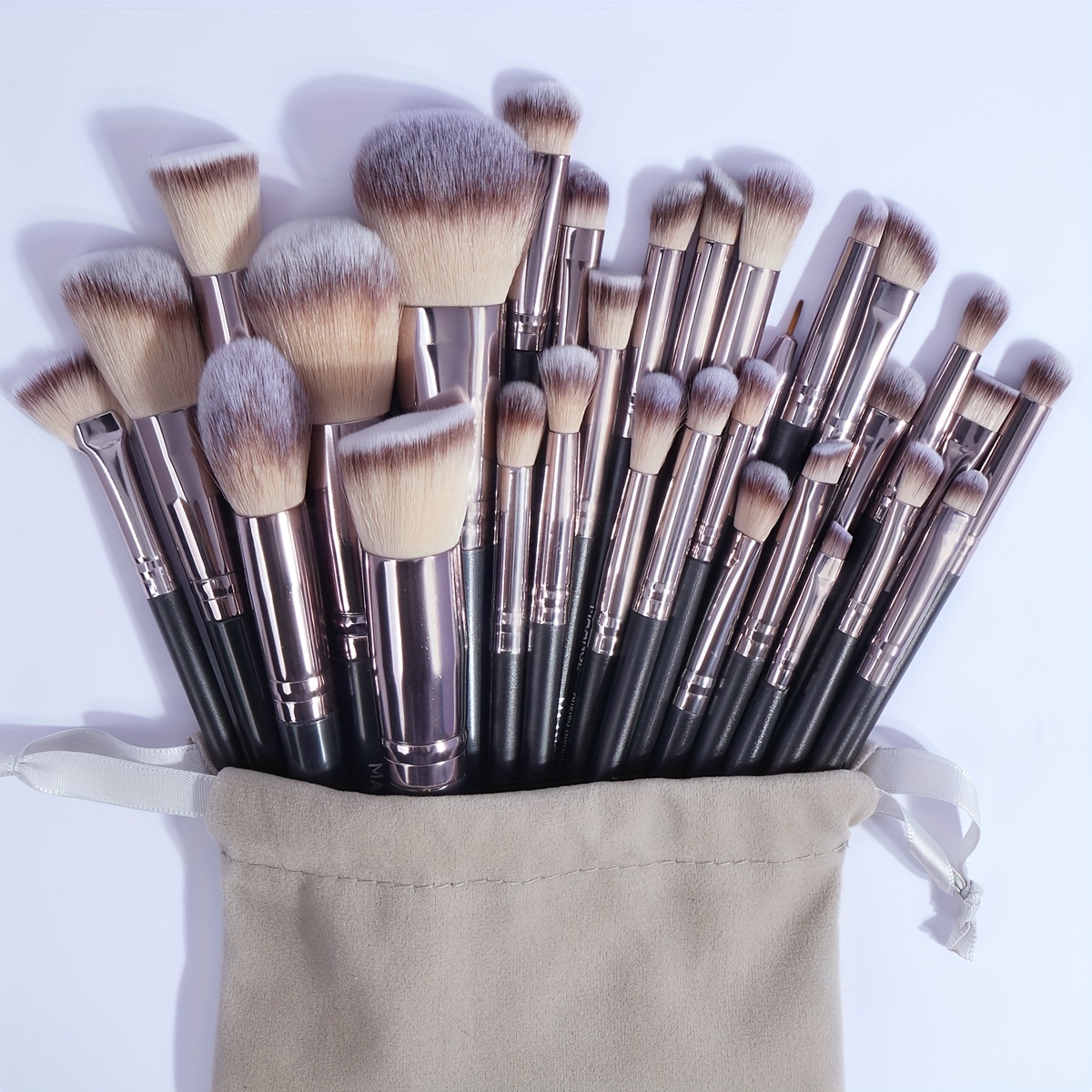 Huda Beauty Makeup Brush Set - MAANGE-Juego de brochas de maquillaje profesional,
