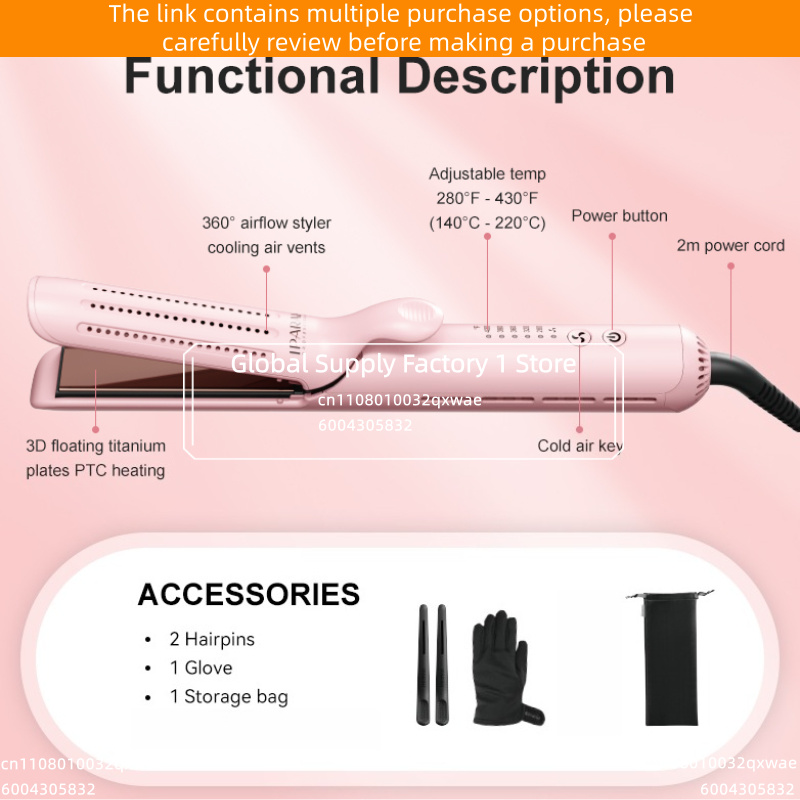 Hair Curling Wand - P-118 Plancha y Rizador de Pelo