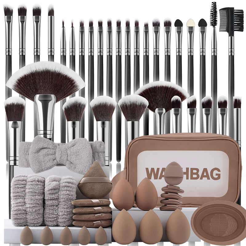 Huda Beauty Makeup Brush Set - Juego de brochas de maquillaje de