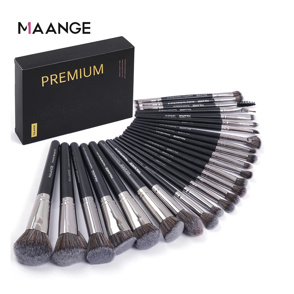 Huda Beauty Makeup Brush Set - MAANGE-Kit de brochas de maquillaje, caja