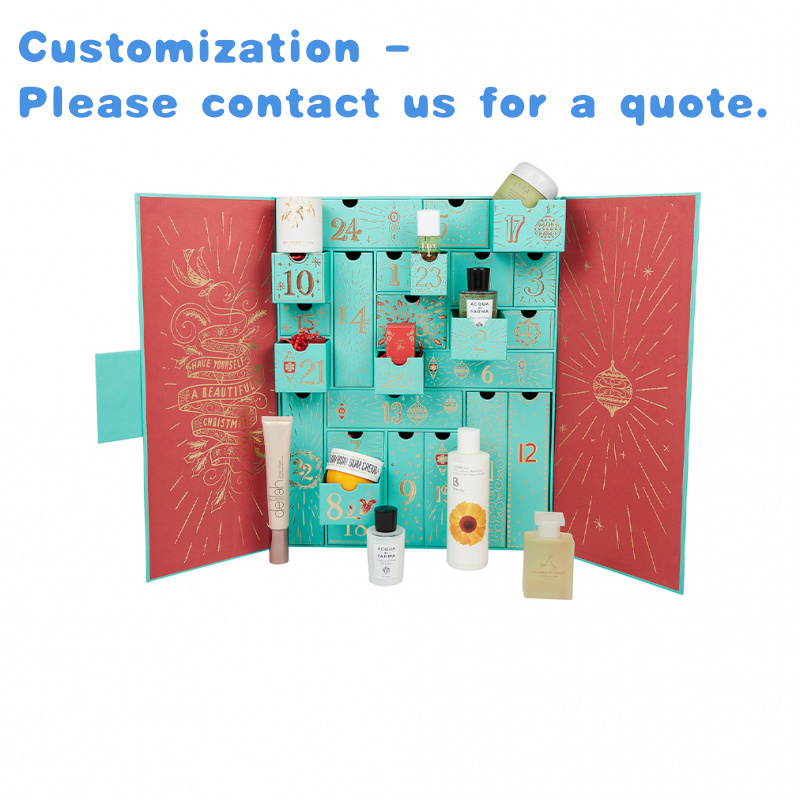 Beauty Makeup Advent Calendar - Caja de calendario de Adviento personalizada,
