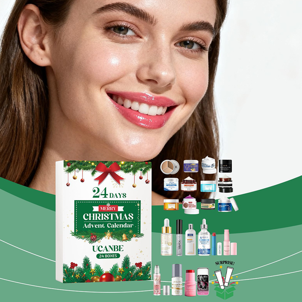 Beauty Makeup Advent Calendar - Calendario de Adviento de belleza navideña,