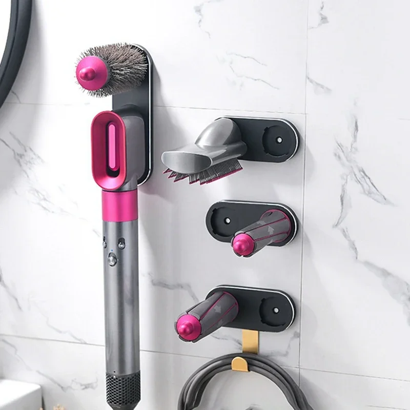 Hair Curling Wand - Soporte de pared para secador de