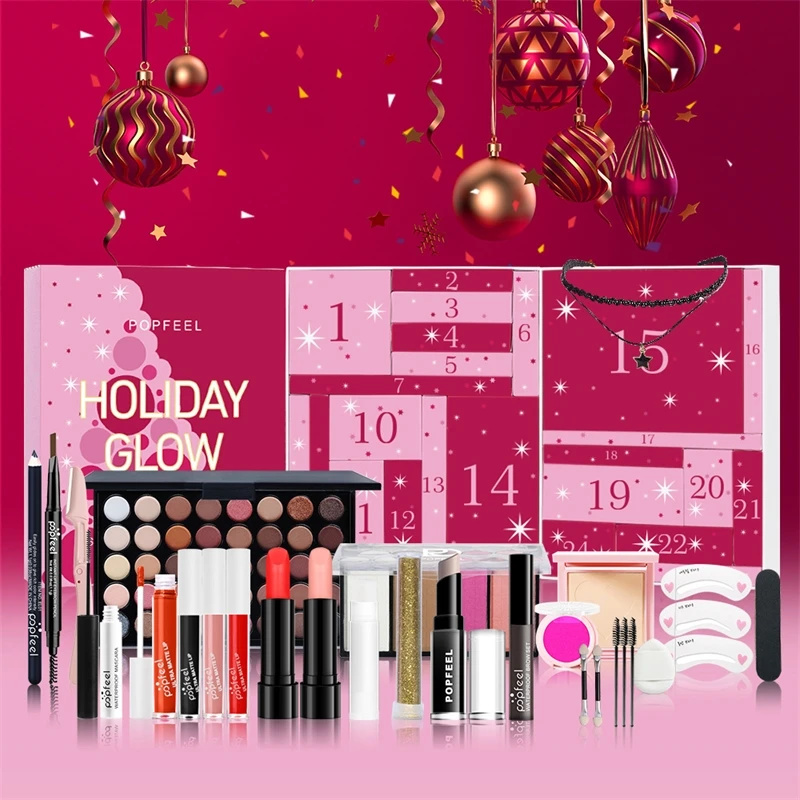 Beauty Makeup Gift Sets - Set de maquillaje navideño con cuenta