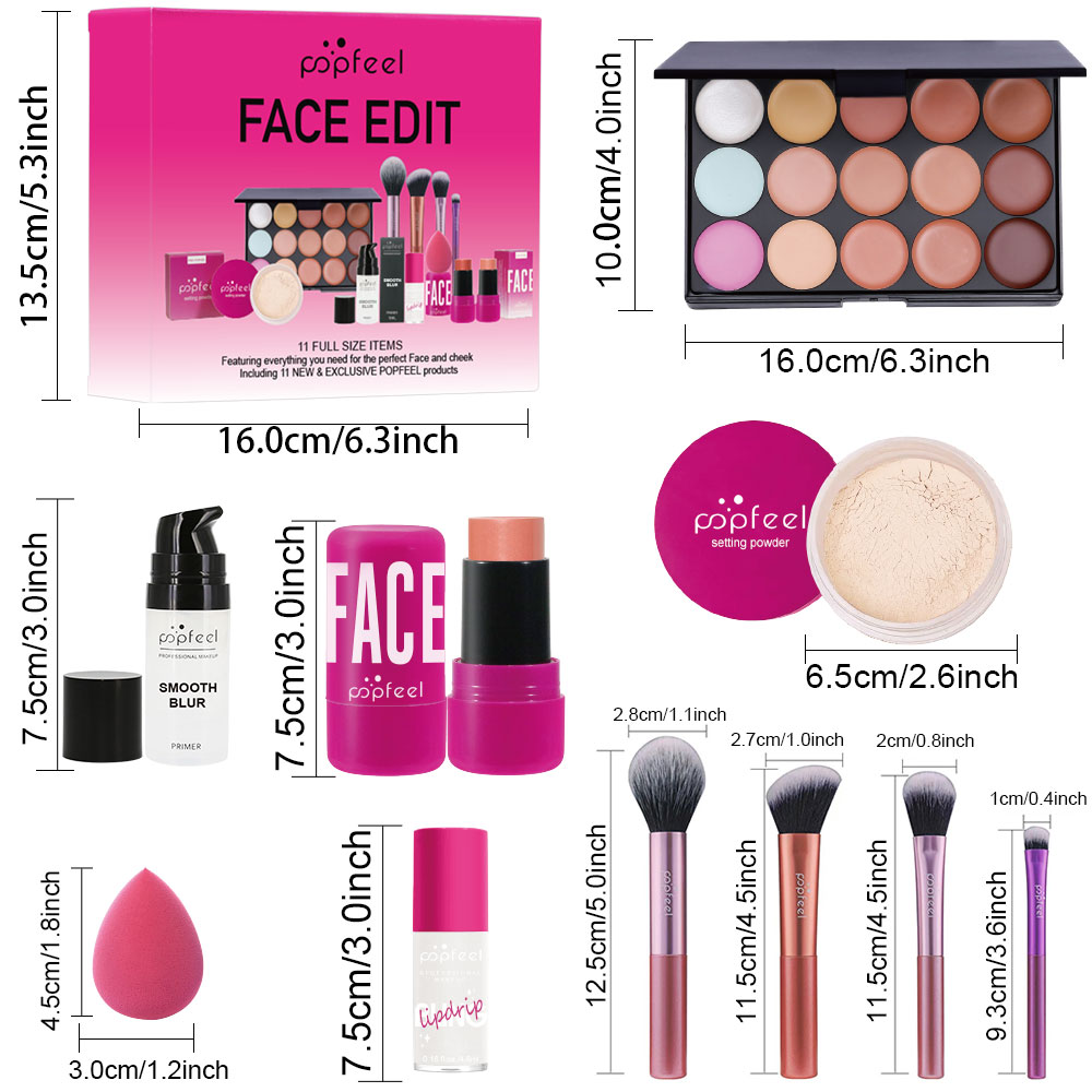 POPFEEL Set de regalo de maqui - Huda Beauty Makeup Set reseña y precio