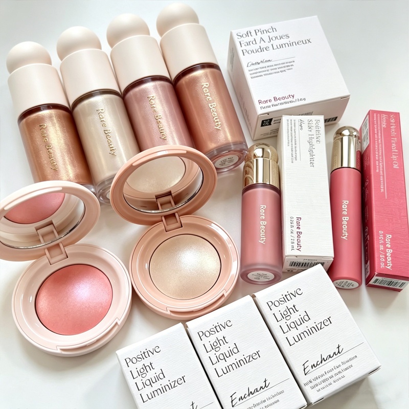 Rare Beauty Positive Light Sil - Huda Beauty Makeup Mini Kit reseña y precio