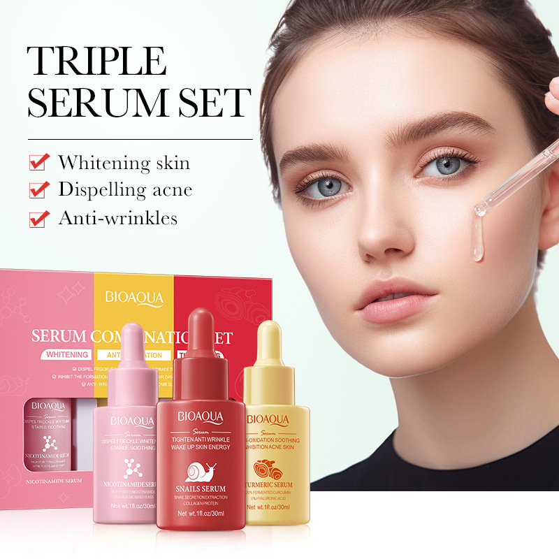 3 unids/set BIOAQUA vitamina C - Vitamin C Serum Face reseña y precio