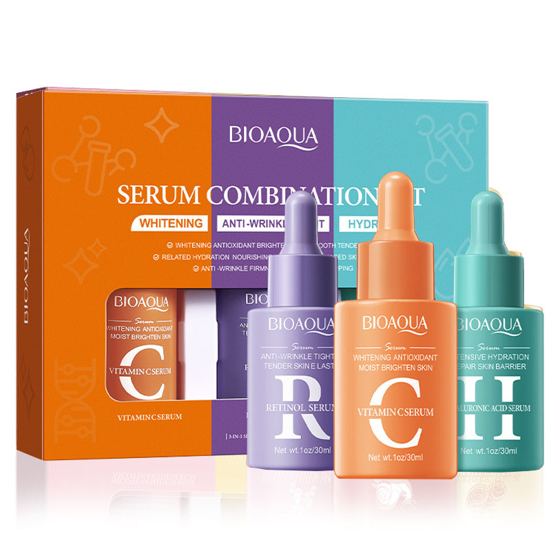 3 unids/set BIOAQUA vitamina C - Vitamin C Serum Face reseña y precio