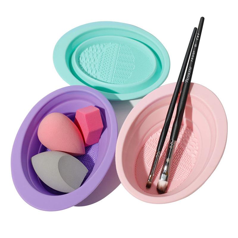 Cuenco de limpieza plegable pa - Cosmetic Sponge reseña y precio