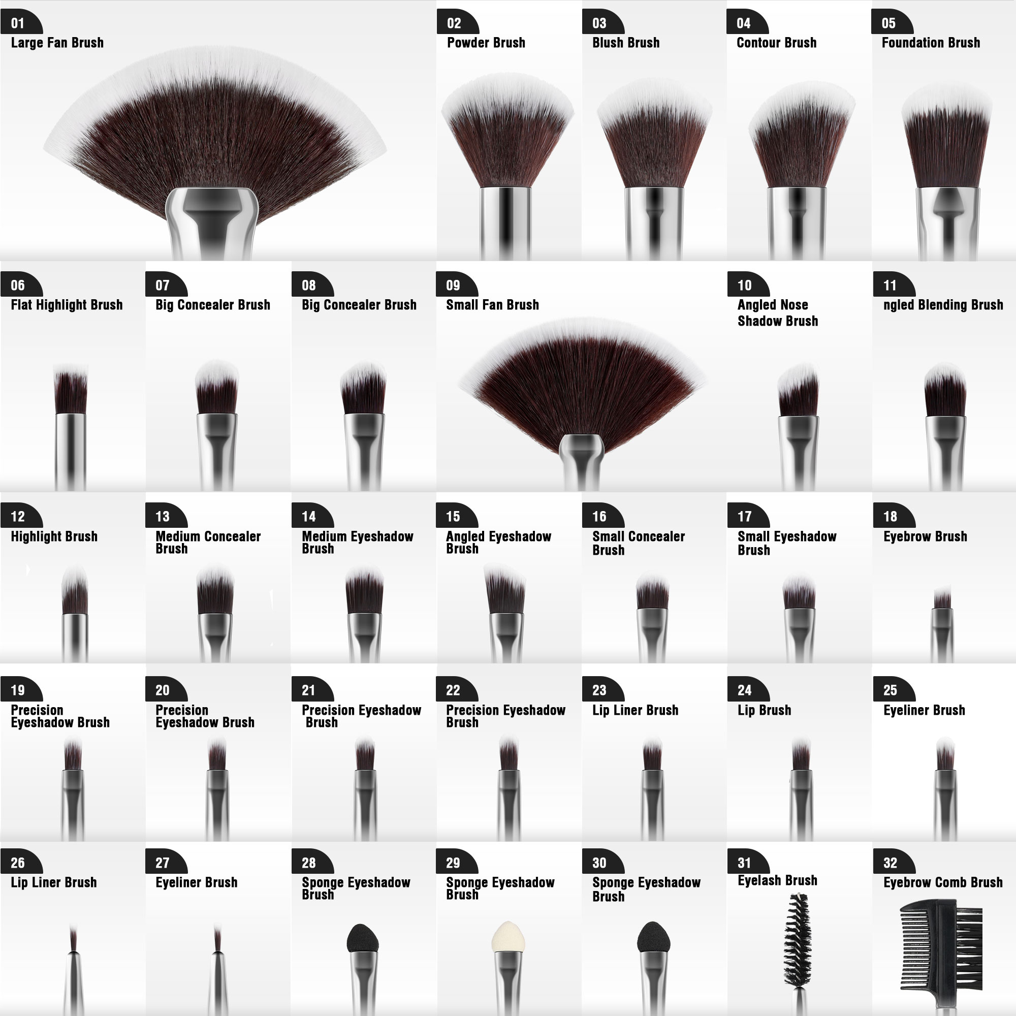 Juego de brochas de maquillaje - Huda Beauty Makeup Brush Set reseña y precio
