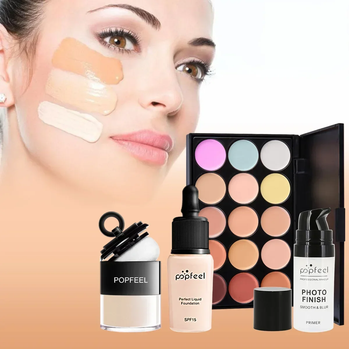 POPFEEL Kit de maquillaje todo - Huda Beauty Makeup Set reseña y precio