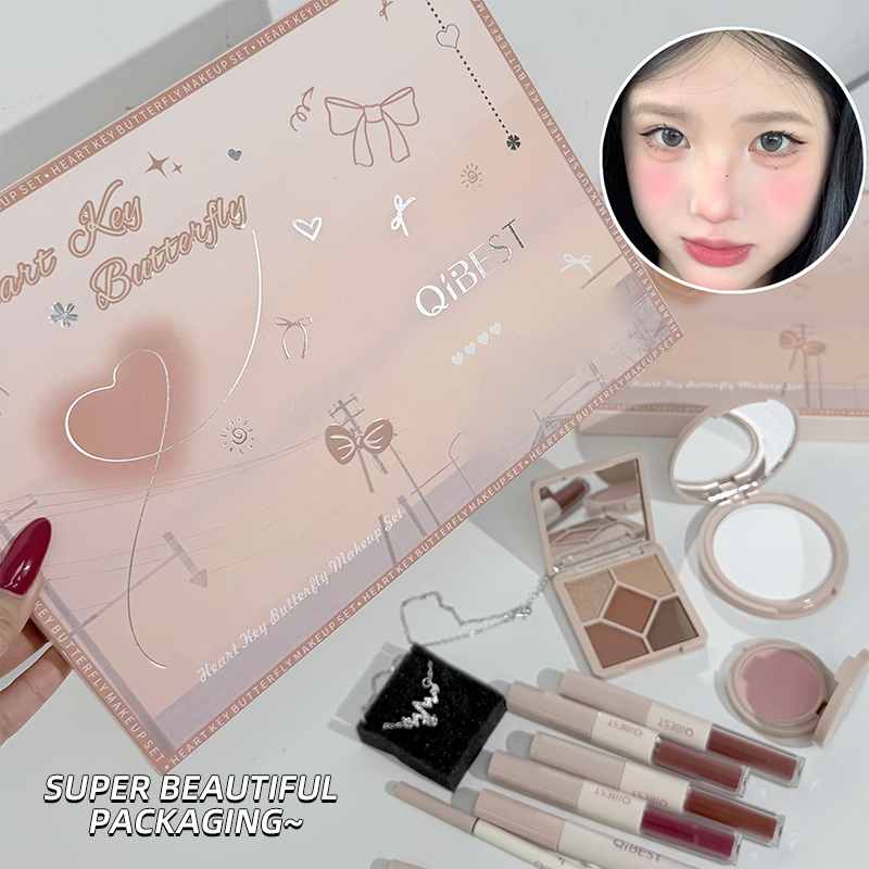 QIBEST-Juego de maquillaje fac - Huda Beauty Makeup Set reseña y precio