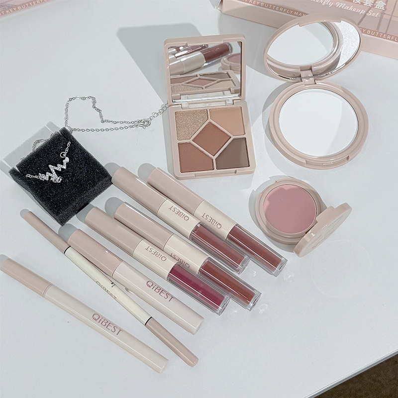 QIBEST-Juego de maquillaje fac - Huda Beauty Makeup Set reseña y precio