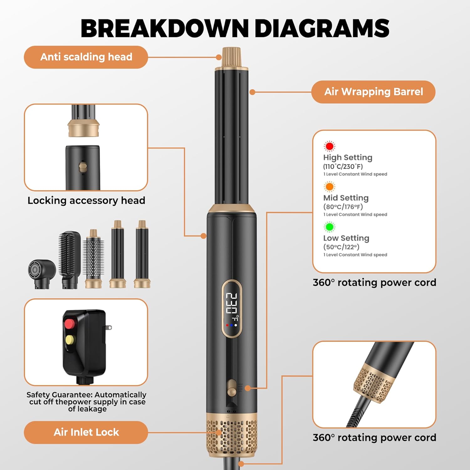Cepillo Secador de Pelo 5 en 1 - Hair Curling Wand reseña y precio