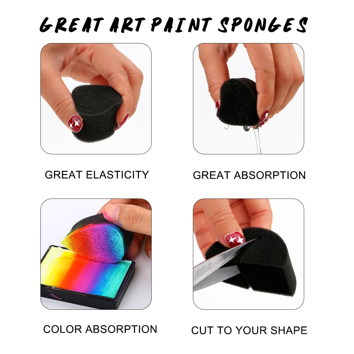 Esponjas para pintura facial d - Cosmetic Sponge reseña y precio