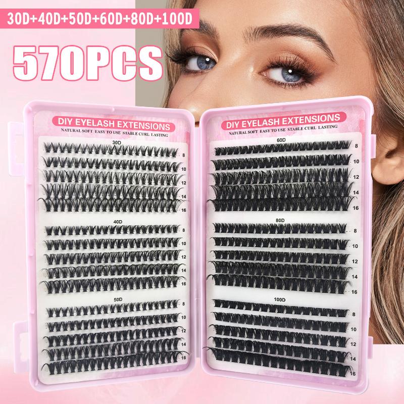 Pestañas Individuales 570pcs 3 - Beauty Book Makeup Kit reseña y precio