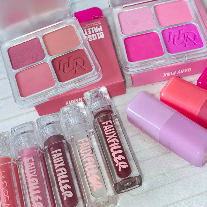 Paleta de Rubor de 4 Colores d - Huda Beauty Makeup Mini Kit reseña y precio