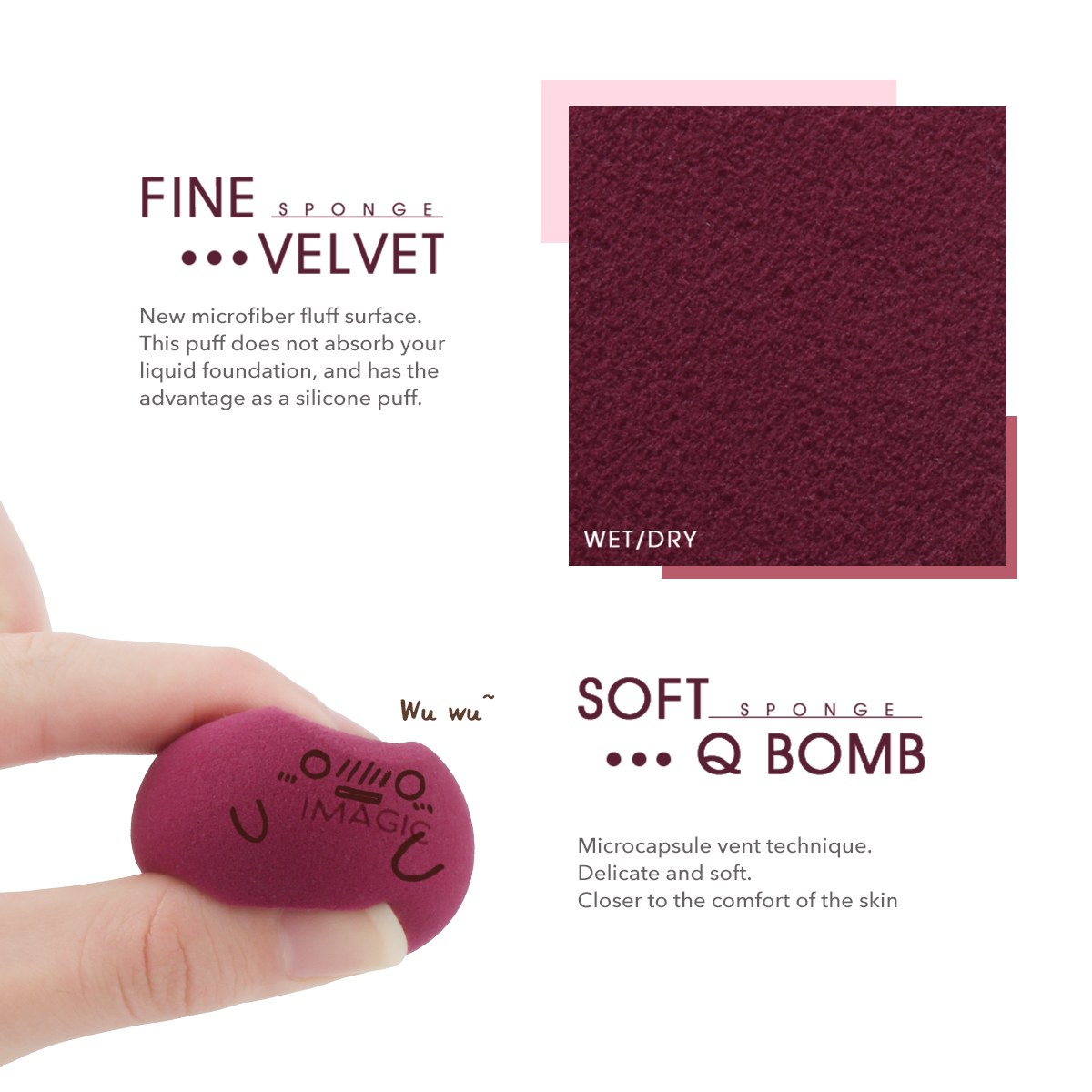 Esponja de maquillaje IMAGIC,  - Beauty Makeup Images reseña y precio